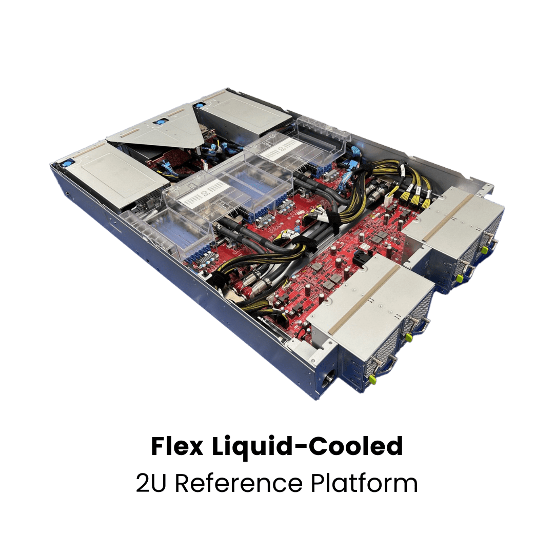 Flex liquid cooled 2U server